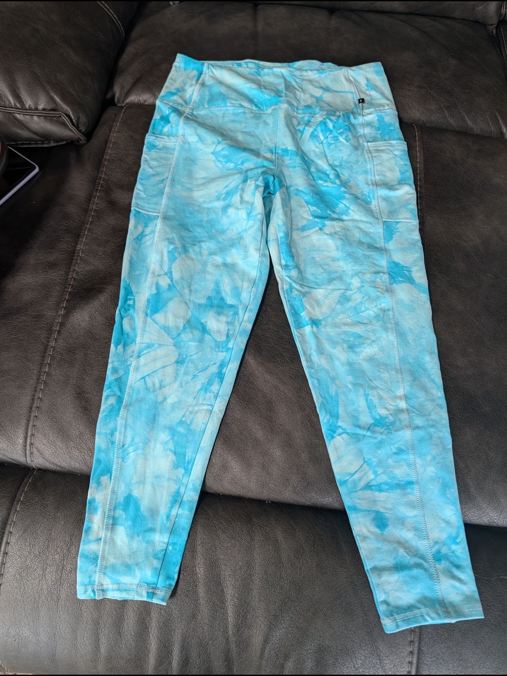 Marika Blue Tie-Dye Leggings